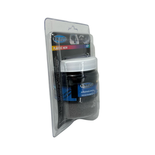 Pintura Pinauto Plastic New Negro 150 ml | Base Agua | Repara y Renueva Plásticos, Hules, Vinilos y Piel