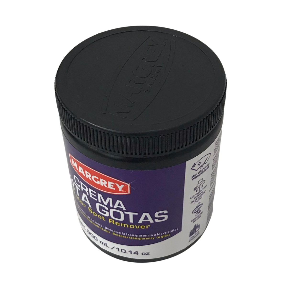 Crema Quita Gotas Margrey | Elimina Manchas en Vidrio, Cerámica y Acero | 2 piezas