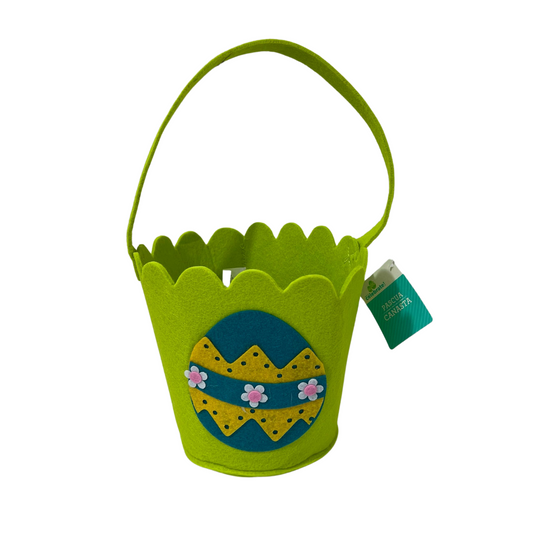 Canasta Para Huevos De Pascua | Fieltro 20 Cm | Bolsa Cesta