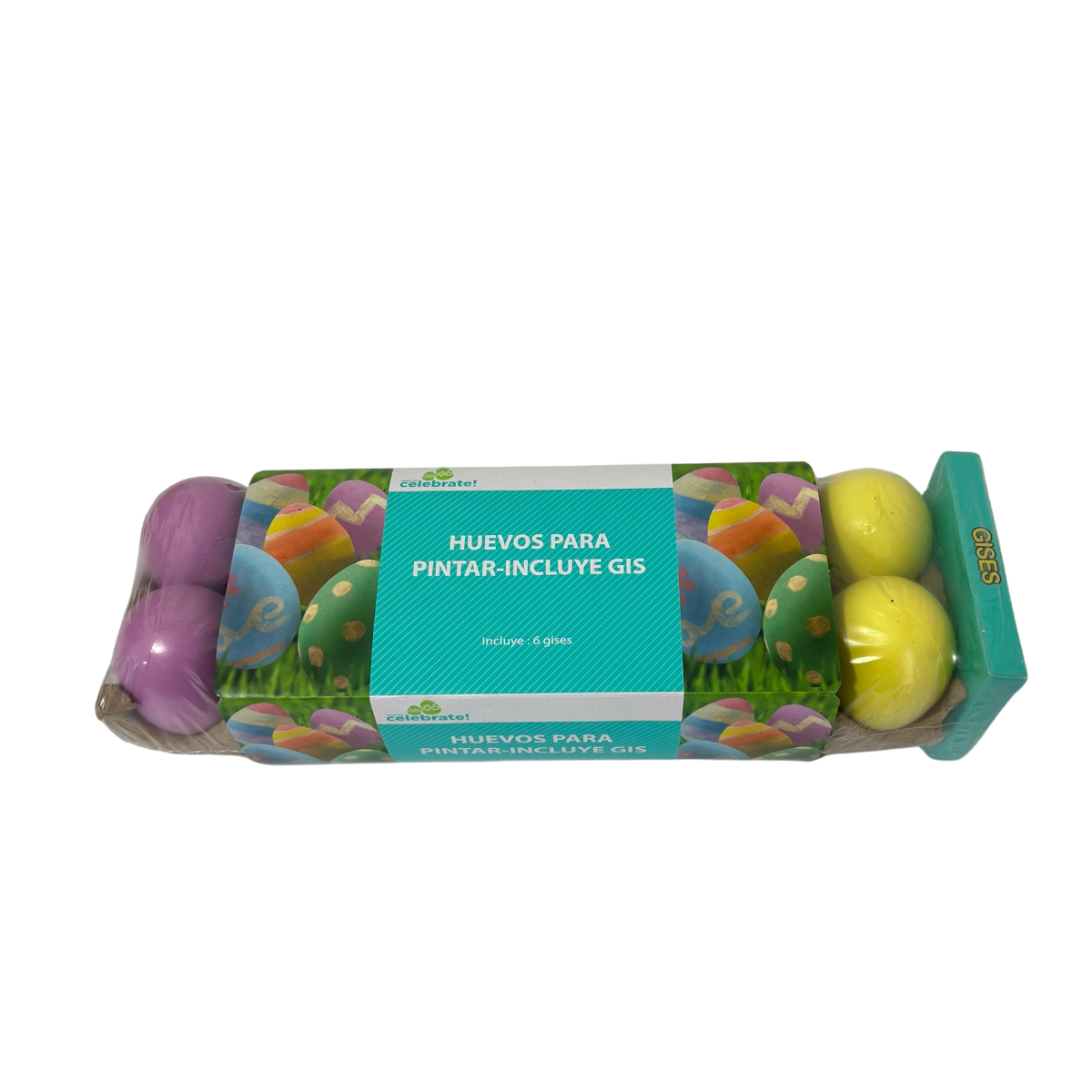 12 Huevos De Pascua De Colores Para Pintar Con Gises | No tóxico
