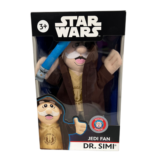 Muñeco Dr. Simi Jedi Edición Especial Star Wars | Coleccionable de Peluche con Espada Láser