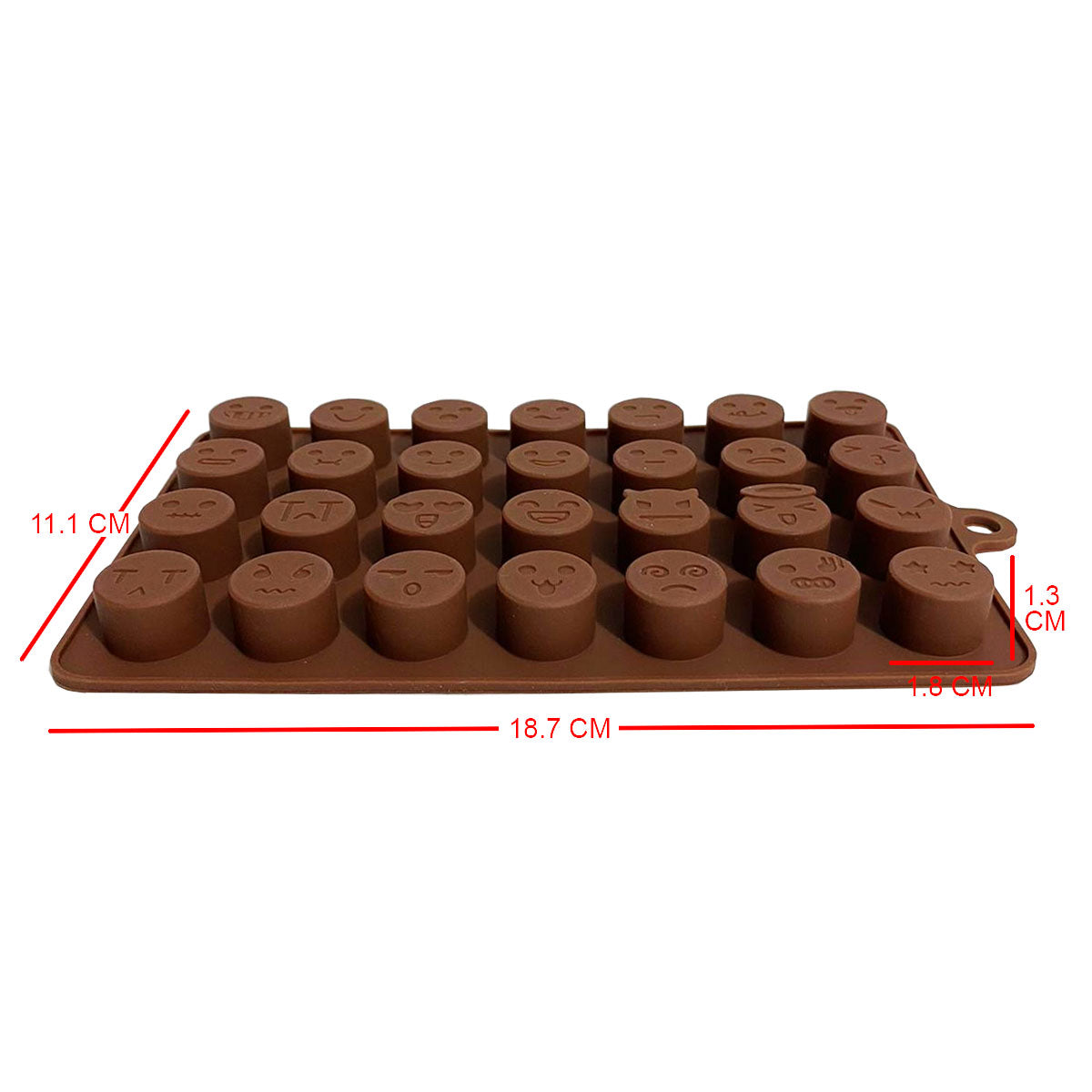 Molde De Silicón | 28 Mini Emojis | Repostería Chocolate Gomitas