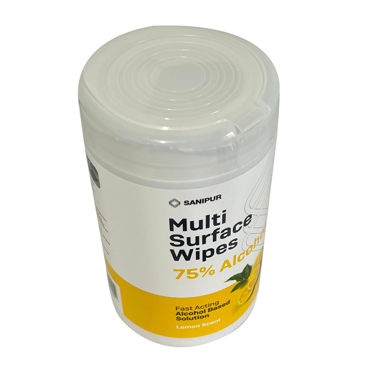 Pack de 3 Toallitas Desinfectantes Multisuperficie | 75% Alcohol, Aroma Limón | 80 Unidades c/u