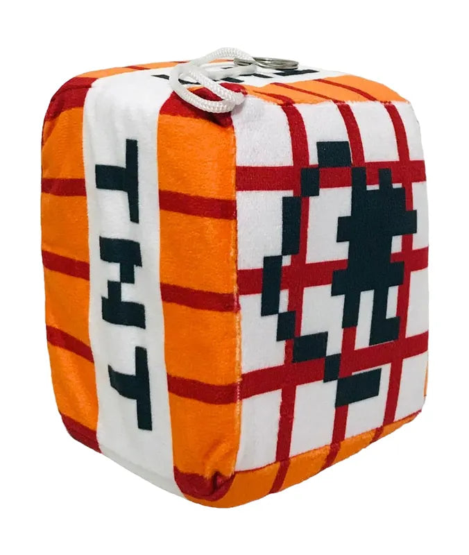 Peluche Llavero De Felpa Cubo TNT | Coleccionable Minecraft