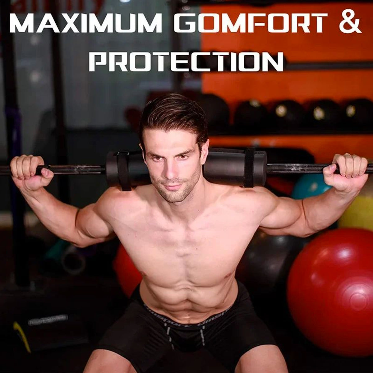 Protector Cojín para Barra Olímpica | Almohadilla para Cuello | Gym y Cross Training