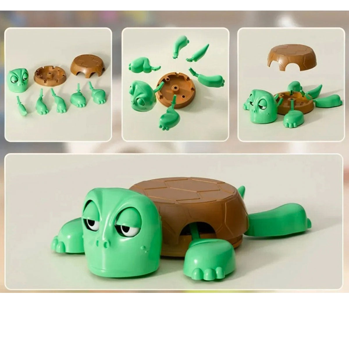 Portavasos Diseño De Tortuga 3d Con Expresión Divertida | Portavasos Coleccionable