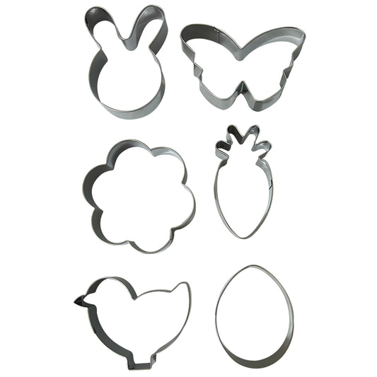 Kit 6 Cortadores de Galletas | Formas de Pascua | Repostería Galletas Fondant