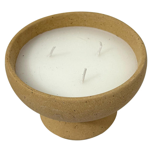 Vela Aromática de Vainilla en Cuenco Artesanal | Copa Cerámica