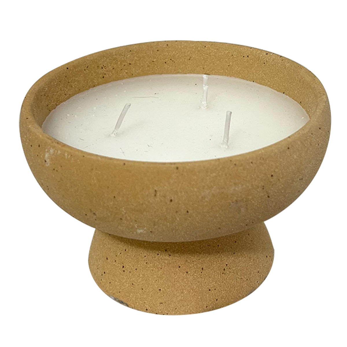 Vela Aromática de Vainilla en Cuenco Artesanal | Copa Cerámica