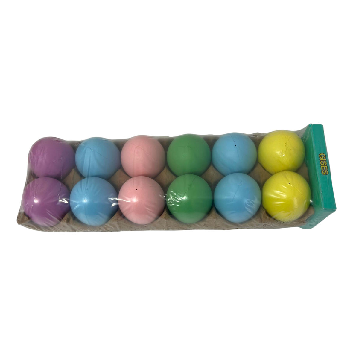 12 Huevos De Pascua De Colores Para Pintar Con Gises | No tóxico