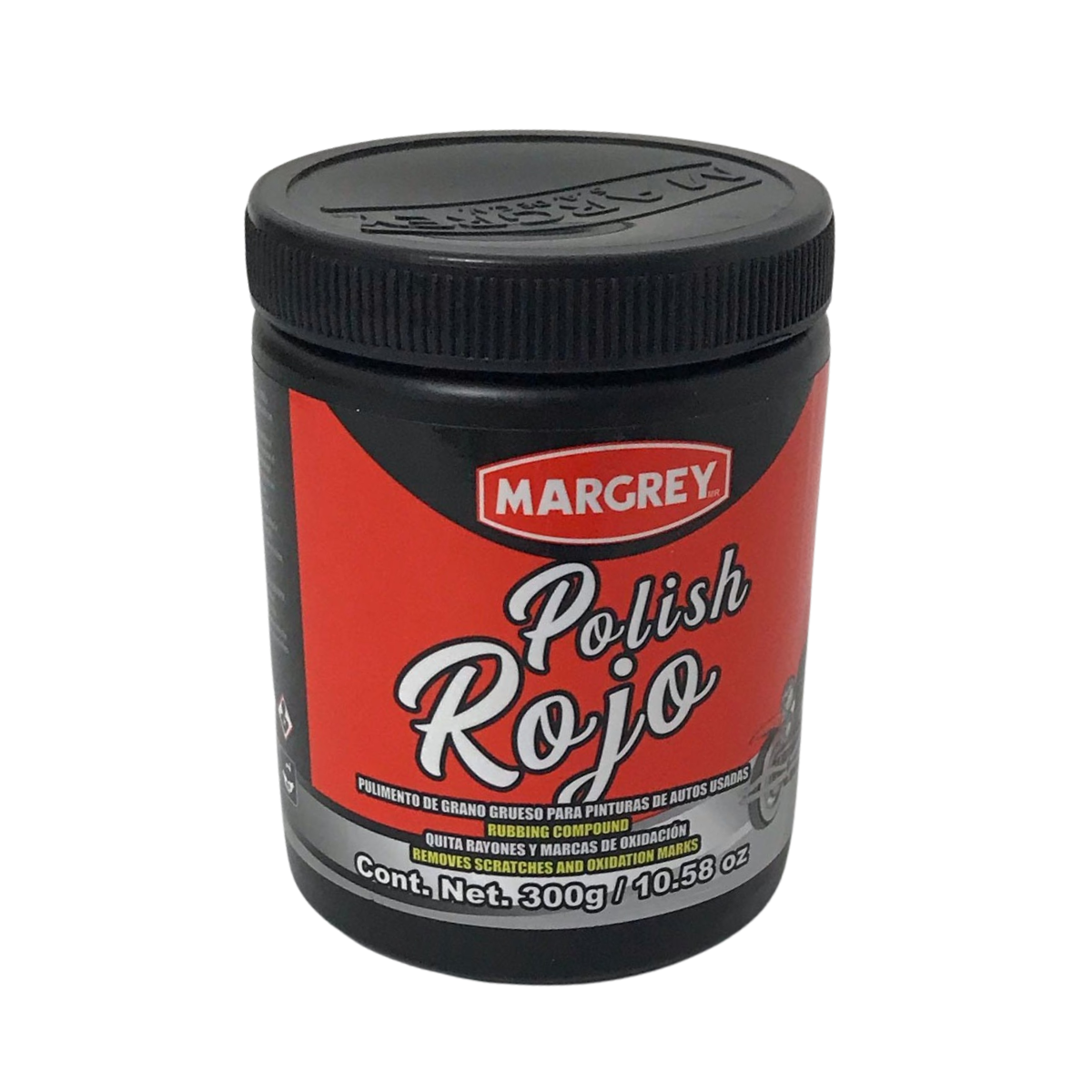 Polish Rojo Margrey | Pulimento de Grano Grueso Quita Rayon | 2 piezas