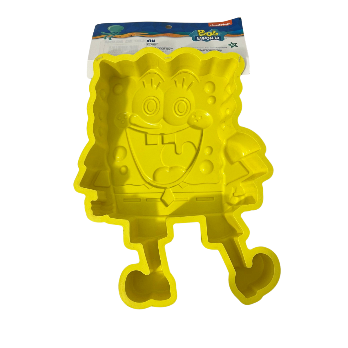 Molde De Silicón Forma Bob Esponja | 1.25 L | Reposteria Gelatina Pastel