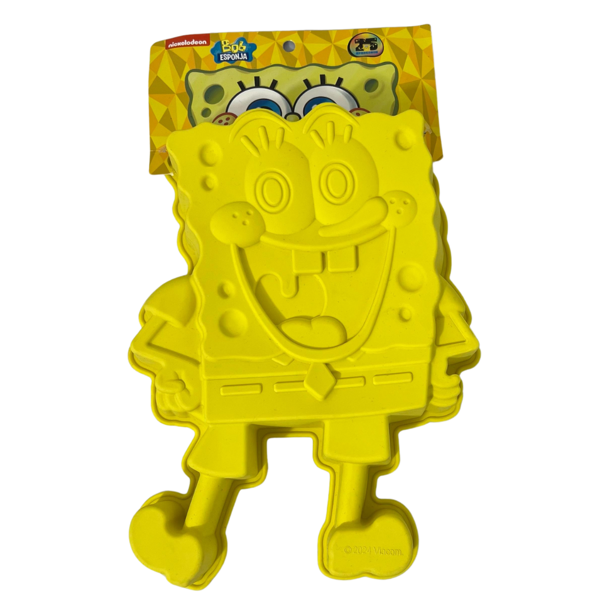 Molde De Silicón Forma Bob Esponja | 1.25 L | Reposteria Gelatina Pastel