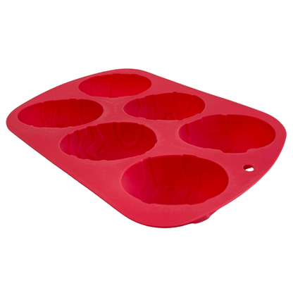 Molde de Silicón 3D de Huevos de Pascua | 6 Cavidades para Chocolates, Gelatinas y Postres