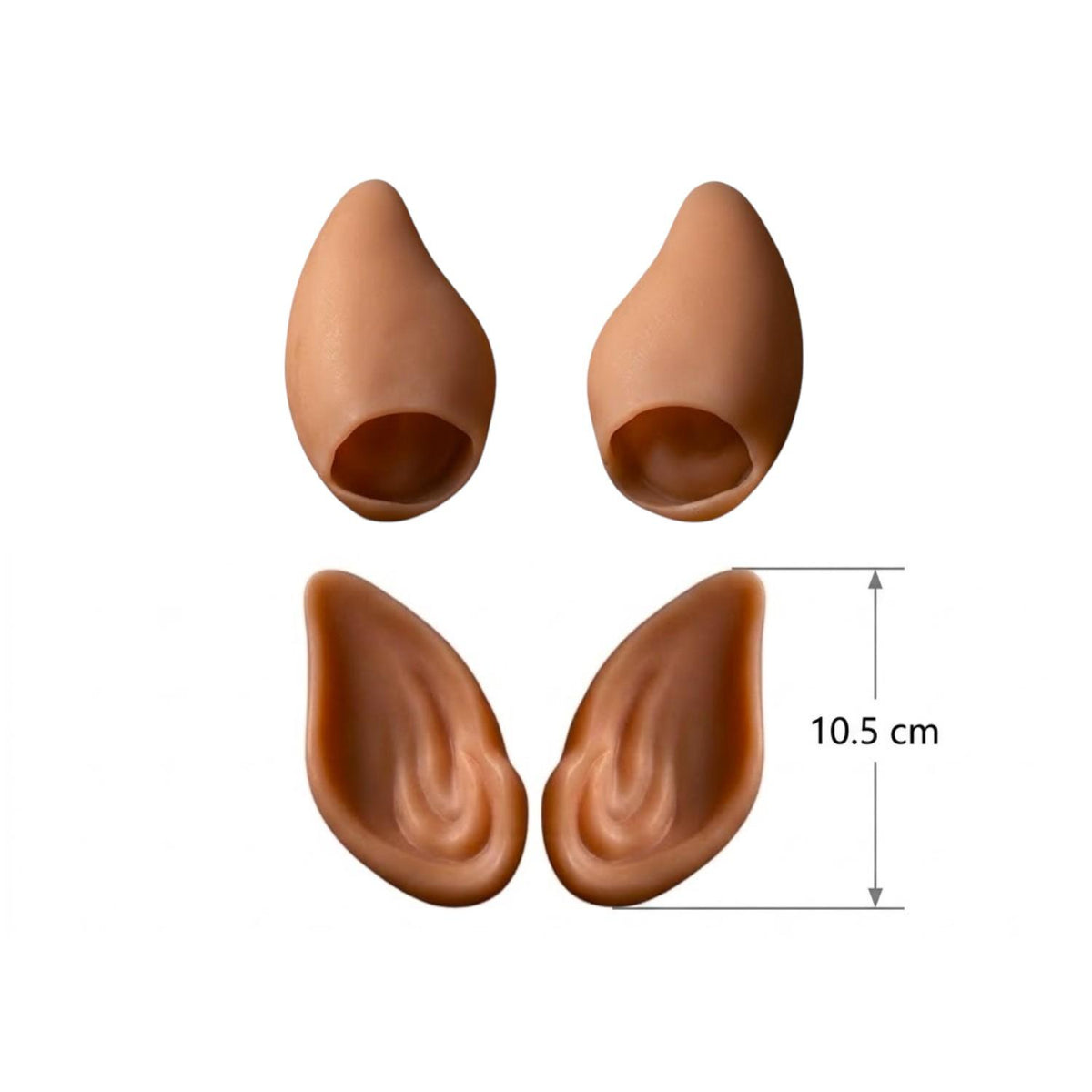 Orejas De Elfo Para Disfraz Cosplay De Halloween Latex Diseño Puntiagudo Ligeras Y Cómodas