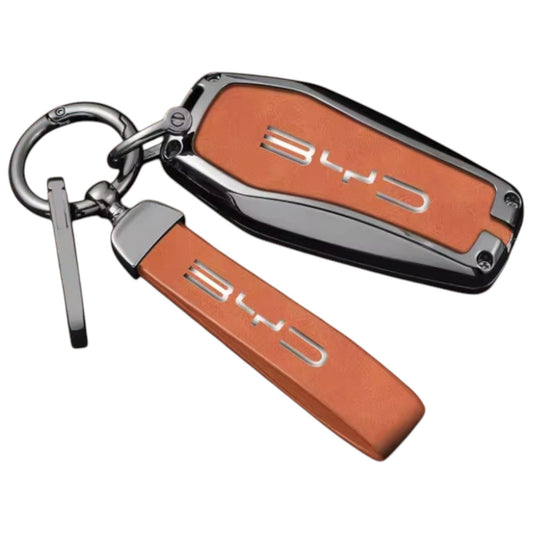 Funda Llave Control Llavero Para Byd Varios Modelos Naranja