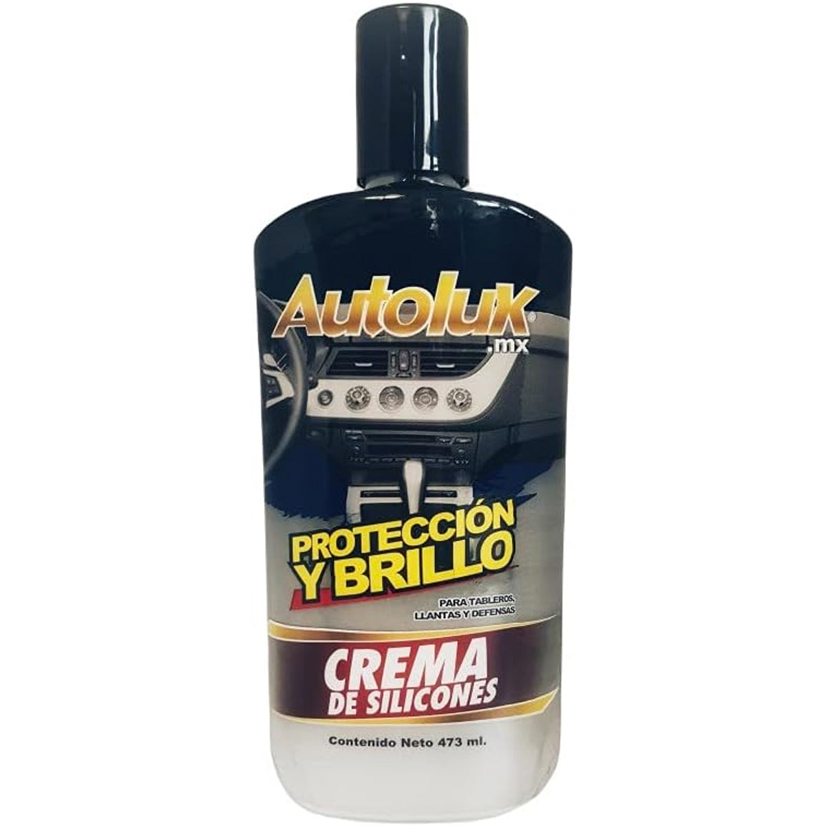 Crema de Silicona Autoluk 437 ml | Protección y Brillo para Plásticos, Gomas y Componentes del Auto