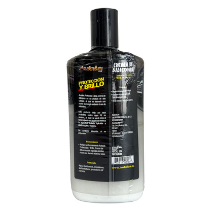 Crema de Silicona Autoluk 437 ml | Protección y Brillo para Plásticos, Gomas y Componentes del Auto
