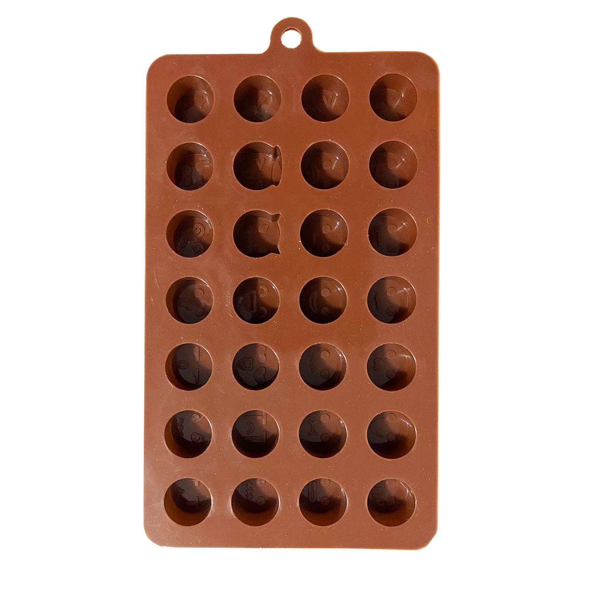 Molde De Silicón | 28 Mini Emojis | Repostería Chocolate Gomitas
