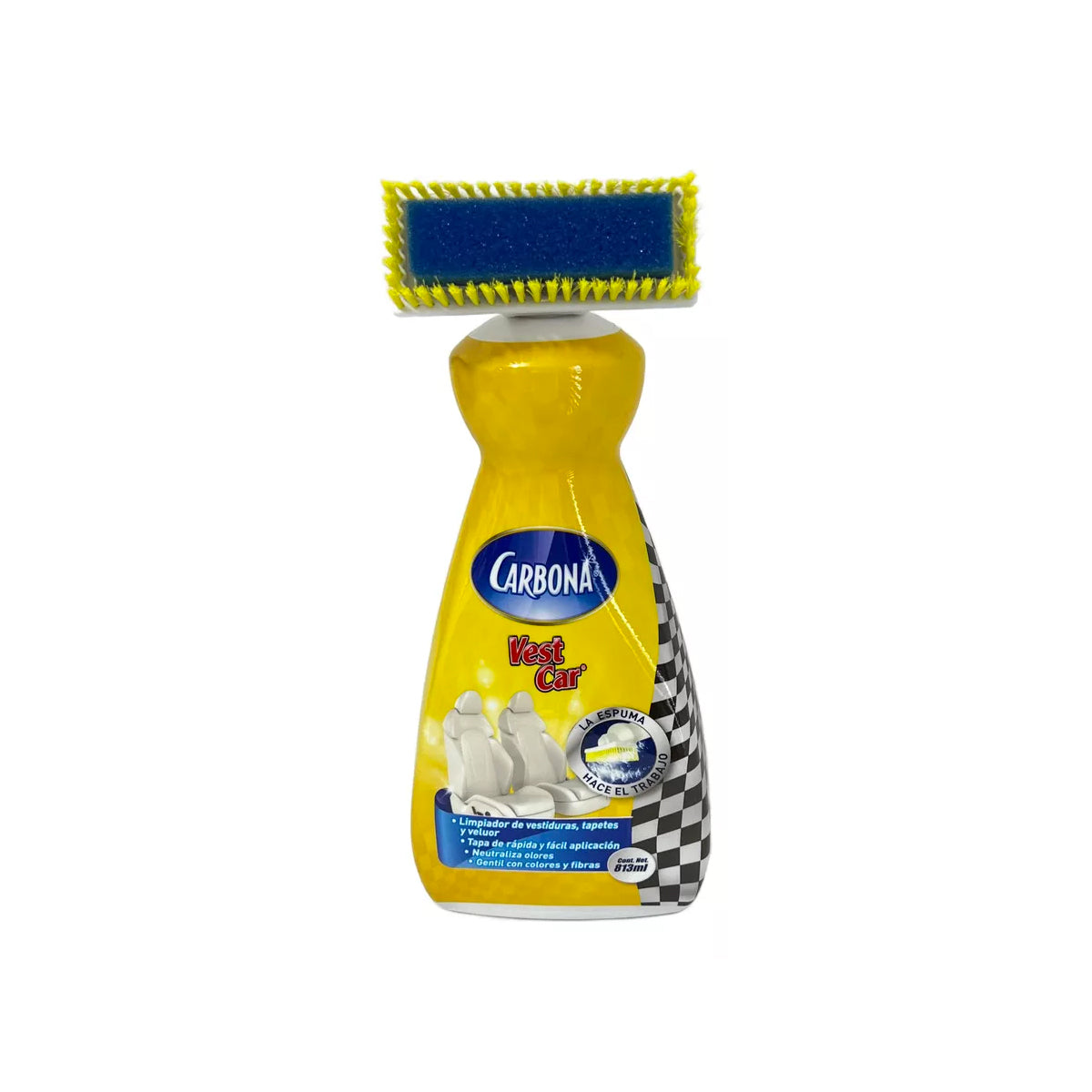 Limpiador de Vestiduras Carbona Vest Car 813 ml | Limpieza Profesional para Asientos, Alfombras y Tapicería de Auto