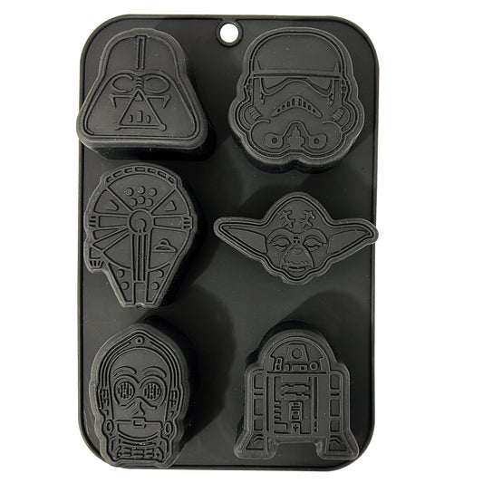 Molde De Silicon Diseño Star Wars | Reposteria Gelatina Hielos