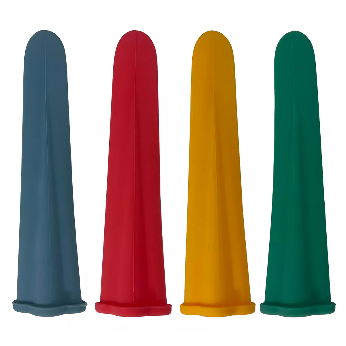Kit de 4 Moldes de Silicón para Paletas y Bolis Congelados | Capacidad 100 ml | Reutilizables y Fáciles de Usar