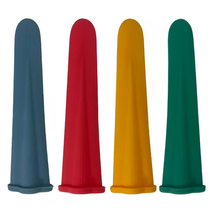 Kit de 4 Moldes de Silicón para Paletas y Bolis Congelados | Capacidad 100 ml | Reutilizables y Fáciles de Usar