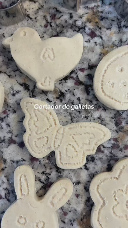 Kit 6 Cortadores de Galletas | Formas de Pascua | Repostería Galletas Fondant