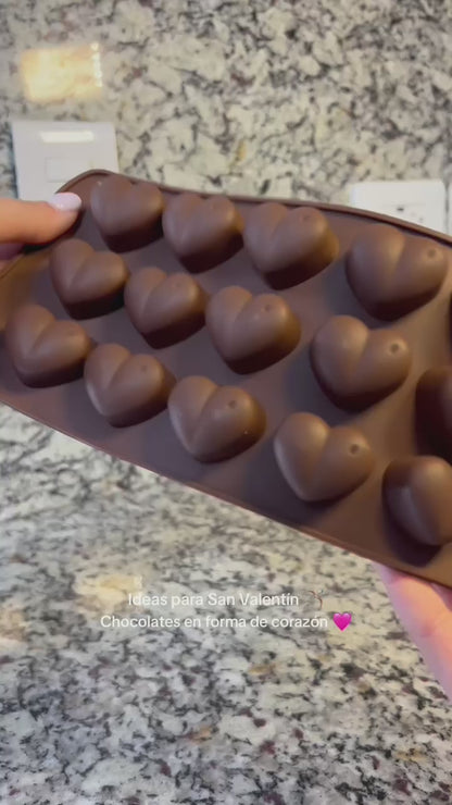 Molde Silicon Antiadherente Corazones | Reposteria San Valentin