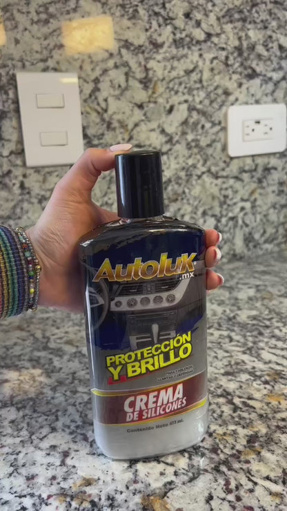 Crema de Silicona Autoluk 437 ml | Protección y Brillo para Plásticos, Gomas y Componentes del Auto