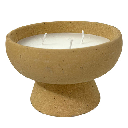 Vela Aromática de Vainilla en Cuenco Artesanal | Copa Cerámica
