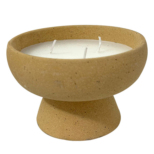 Vela Aromática de Vainilla en Cuenco Artesanal | Copa Cerámica