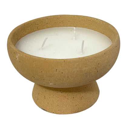 Vela Aromática de Vainilla en Cuenco Artesanal | Copa Cerámica
